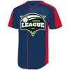 B3VP Youth Full-Button Baseball Jersey Thumbnail