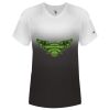 Women's V-Neck Ombre T-Shirt Thumbnail