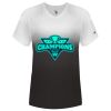 Women's V-Neck Ombre T-Shirt Thumbnail